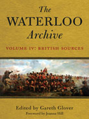 cover image of The Waterloo Archive Volume IV